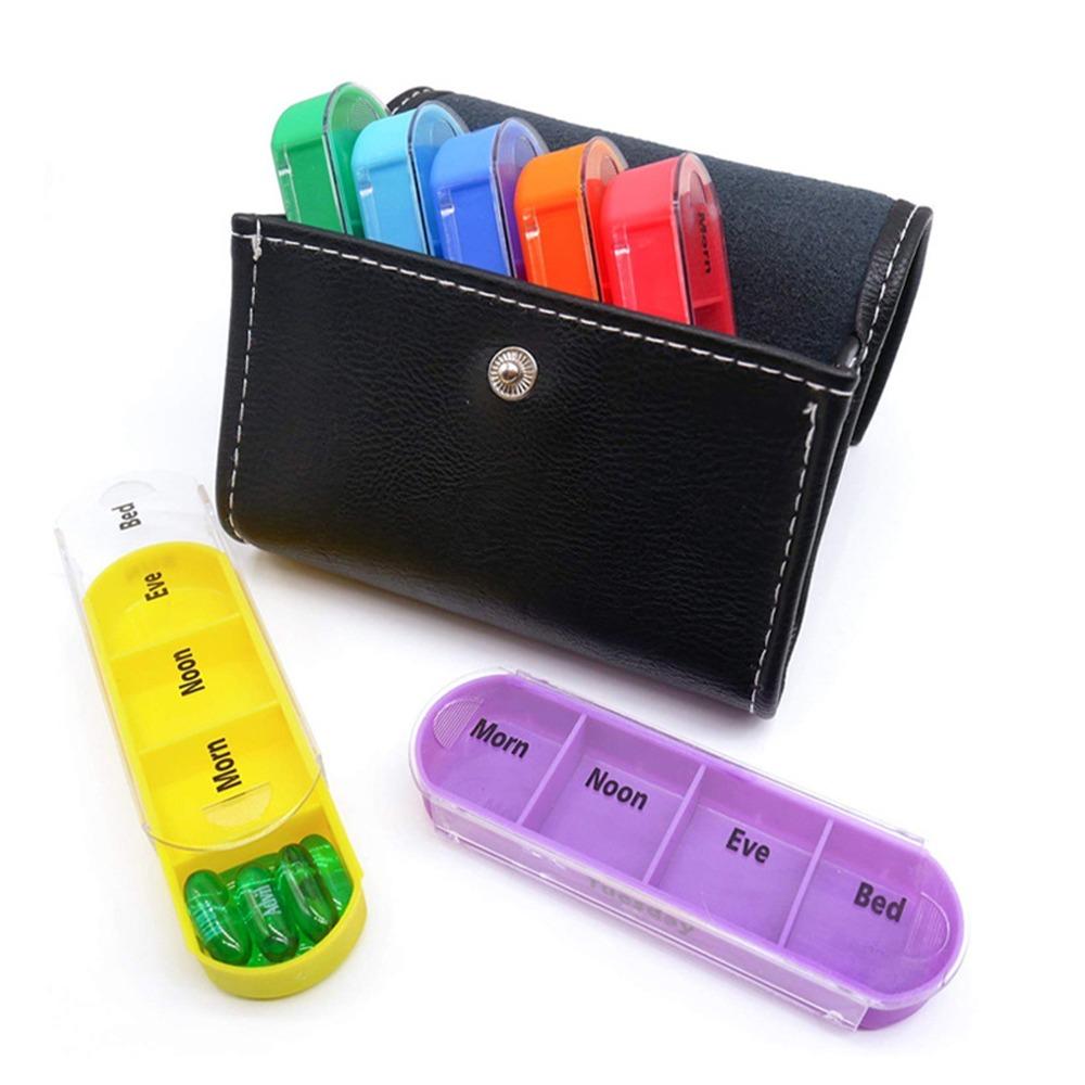 Portable Design Pill Organizer 28 Grids 7 Day Pill Case Travel Pill Organizer Travel Use