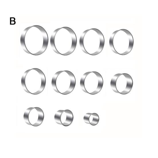 1 Set Cookie Cutter Stainless Steel Circle Biscuit Cutter Effortless Cookie Shaping Pastry Tool for Home