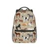 Horse Breeds Pattern Backpack Hot Sale Daypack Large Capacity Kids BookBag School Bag Shoulder Bags for Men Women