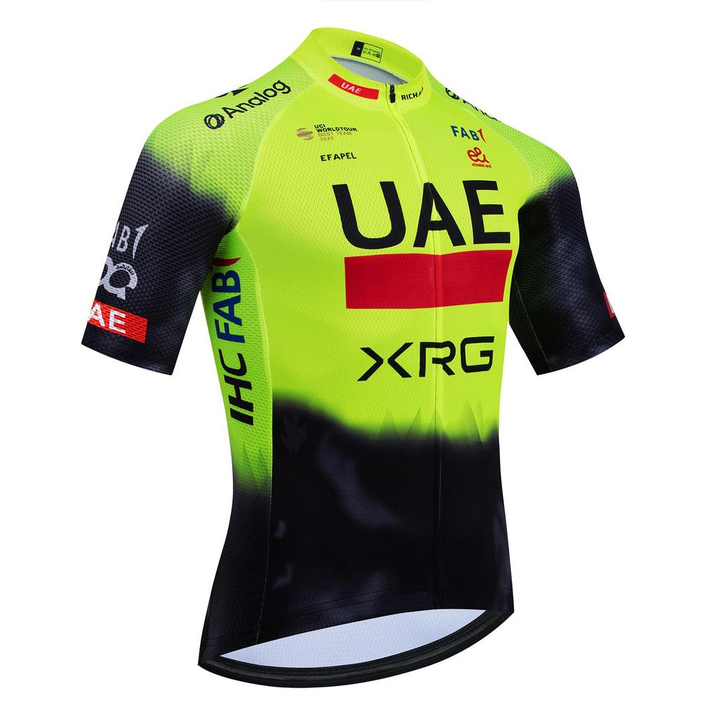 Tour 2025 Team UAE Radtrikot Herren Damen Sommer MTB Rennrad Maillot Jersey Ropa Ciclismo Schnelltrocknend Fahrrad T-Shirt Kleidung