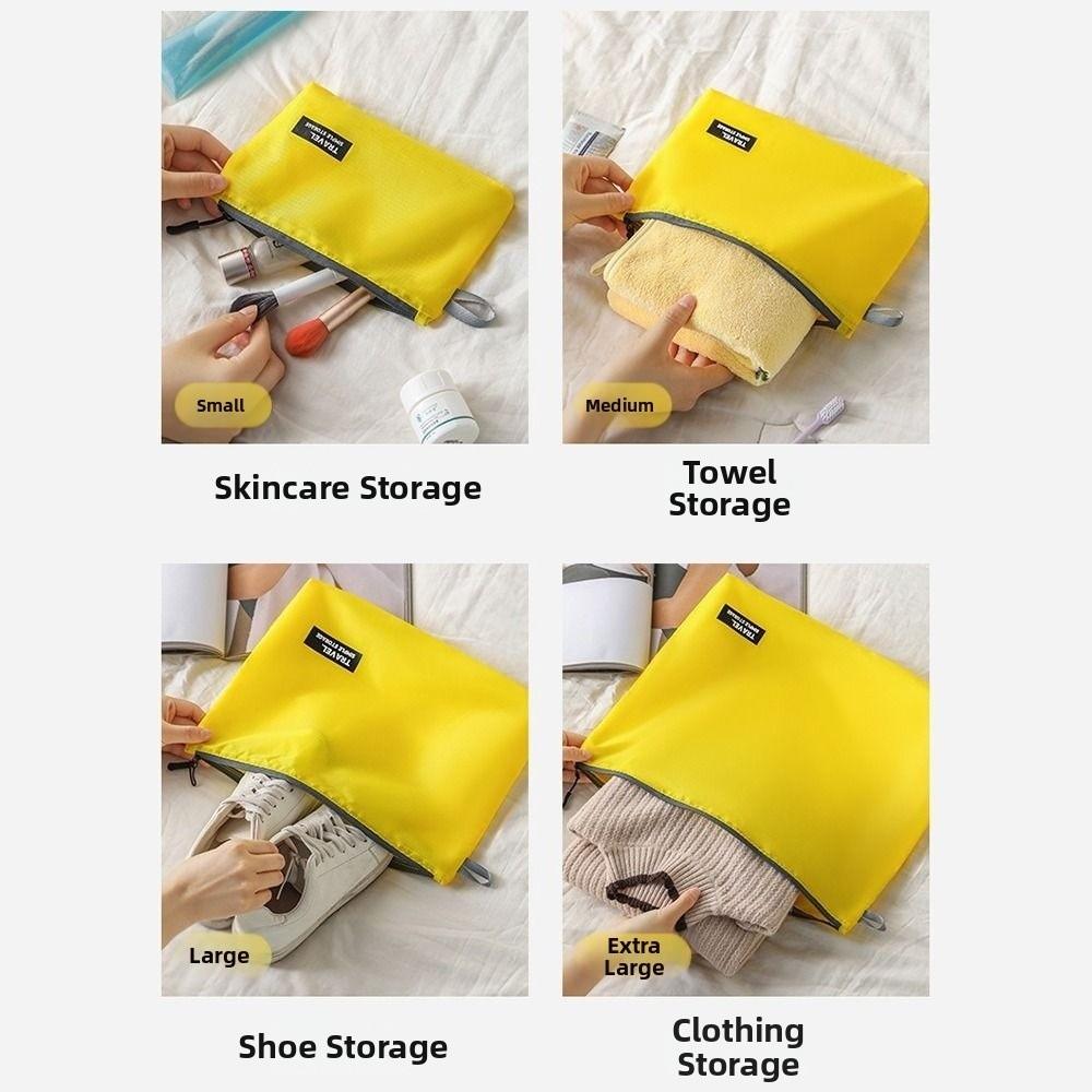 4Pcs/set Ultralight Clothing Storage Bag Water-Resistant Waterproof Travel Organiser Pouch Foldable Space Saving