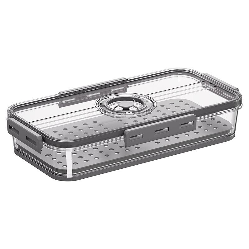 Белый Прозрачный ПЭТ Контейнер для Хранения в Холодильнике с Таймером для Сохранения Свежести Овощей и Фруктов