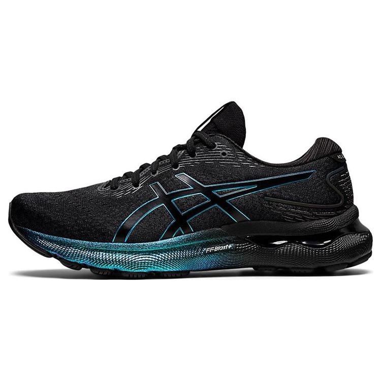

New Asics Gel Nimbus 24 Platinum Black Blue 1011B479-001 40