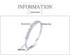 925 Sterling Silver Diamond Zircon Women's Minimalist Luxury Ring – Stackable for Index or Pinky Finger.