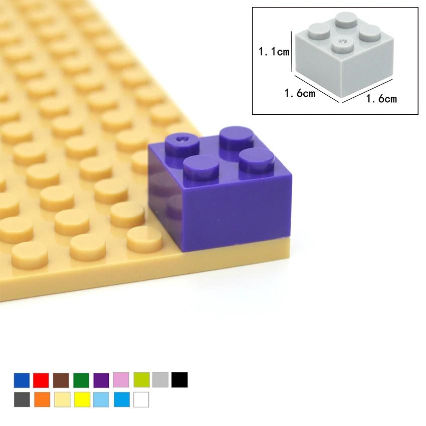 Bricks 2x2 Dots Thick Figures DIY Building Blocks Size 2*2 Dots Compatible With 3003 Educational Creative Toy for Children