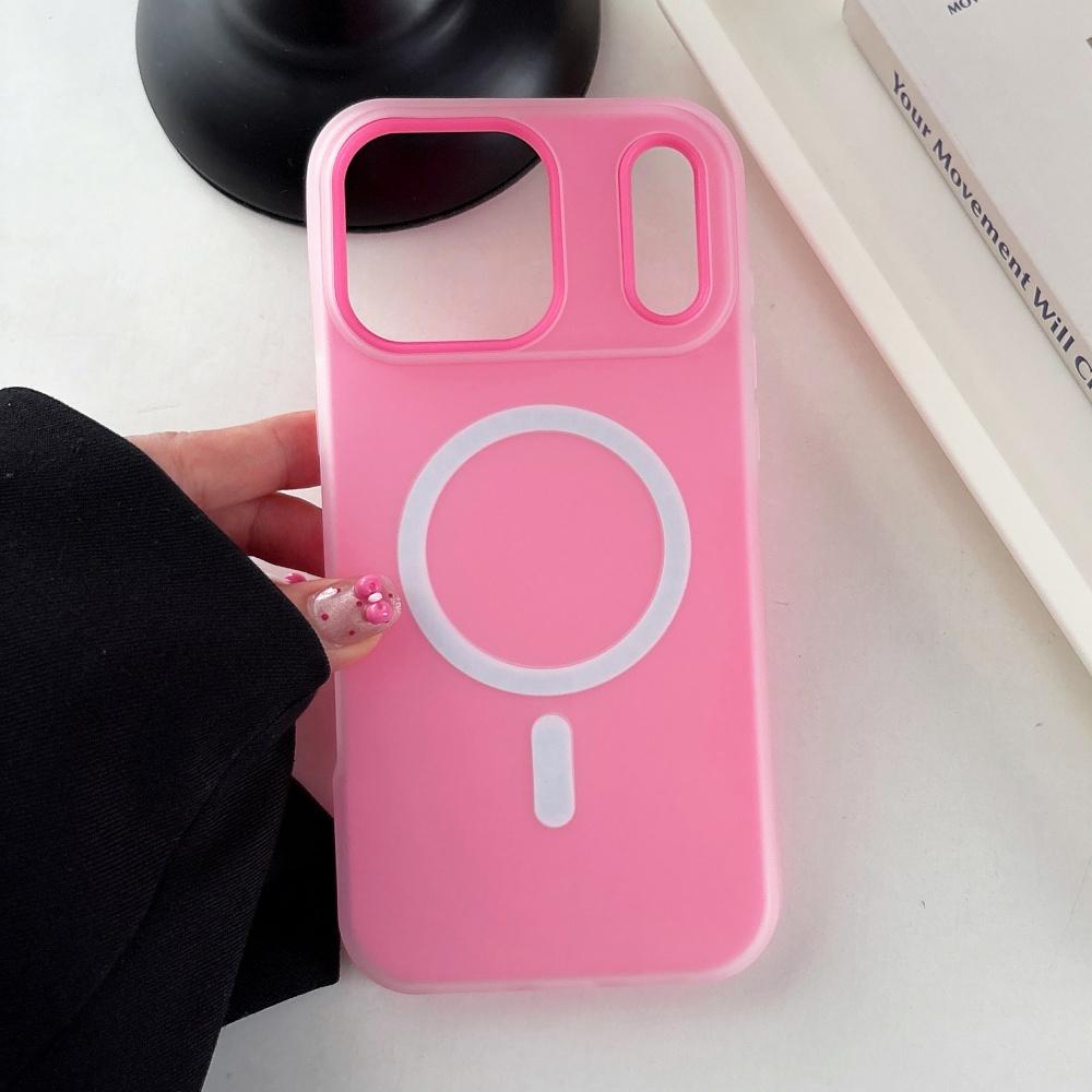 Luxury Candy Matte for Magsafe Case for iPhone 17 Air 16 15 14 13 12 Pro Max 11 16Plus 16E 17Pro Magnetic Clear 2 IN 1 Cover