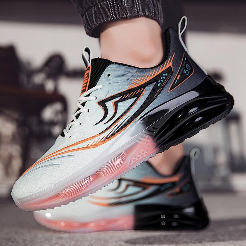 Men’s Red Sports Basketball Shoes Street Style Running Sneakers Shoes Students Over Sized Jogging Shoes