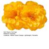 Women Boho Flower Earrings Lightweight Fabric Yellow Flower Ear Studs Holiday Earrings for Parties Beach Summer Vacation