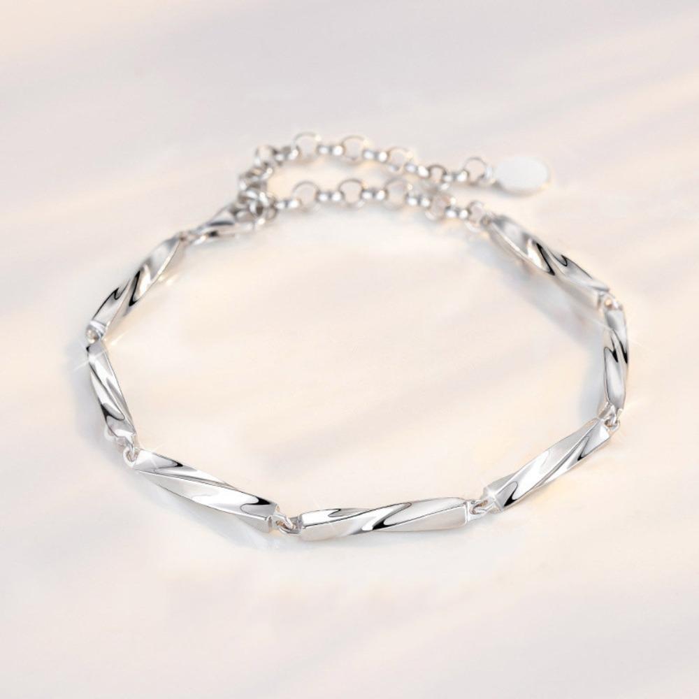 Flower Simple Thin Bracelet Valentine's Day Couple Bangle Fashion Lovers Bracelet  Female