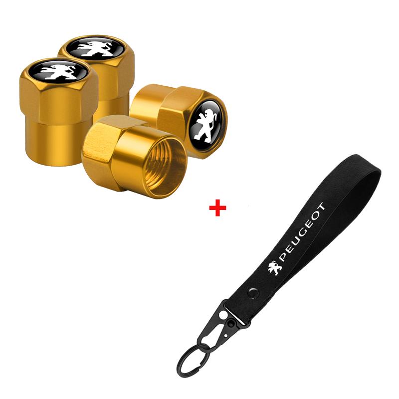 2026 Heißer Autoaufkleber für Peugeot 207 3008 206 208 308 307 407 508 2008 5008 Aluminium Metall Auto Reifenventilkappe Auto Emblem Nylon