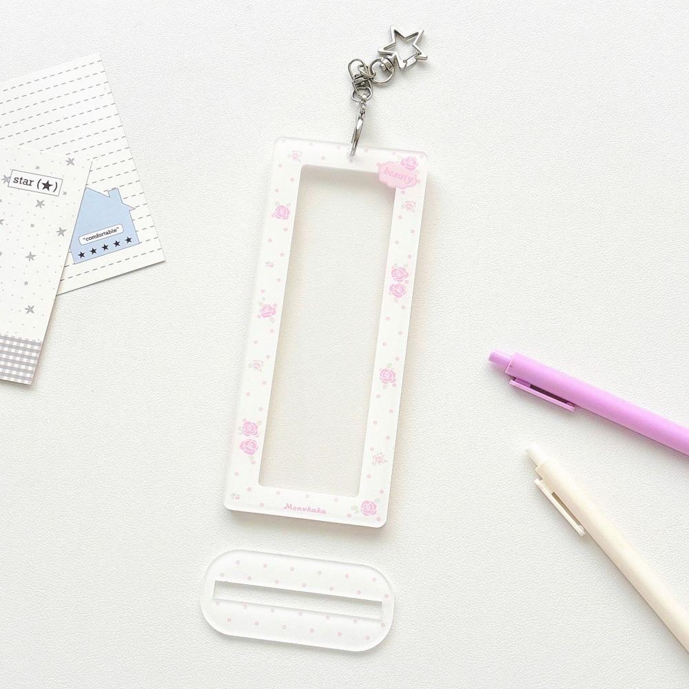 Interleaf Type Photo Booth Frames Acrylic Wedding Album Bookmark Holder For 2X6 Inch Photo Strips