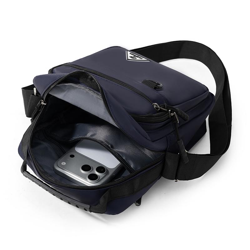 New Simple Casual Business Men Bag Water-Repellent Crossbody Bag Fashion Trendy Shoulder Bag for Daily Use Travel Work