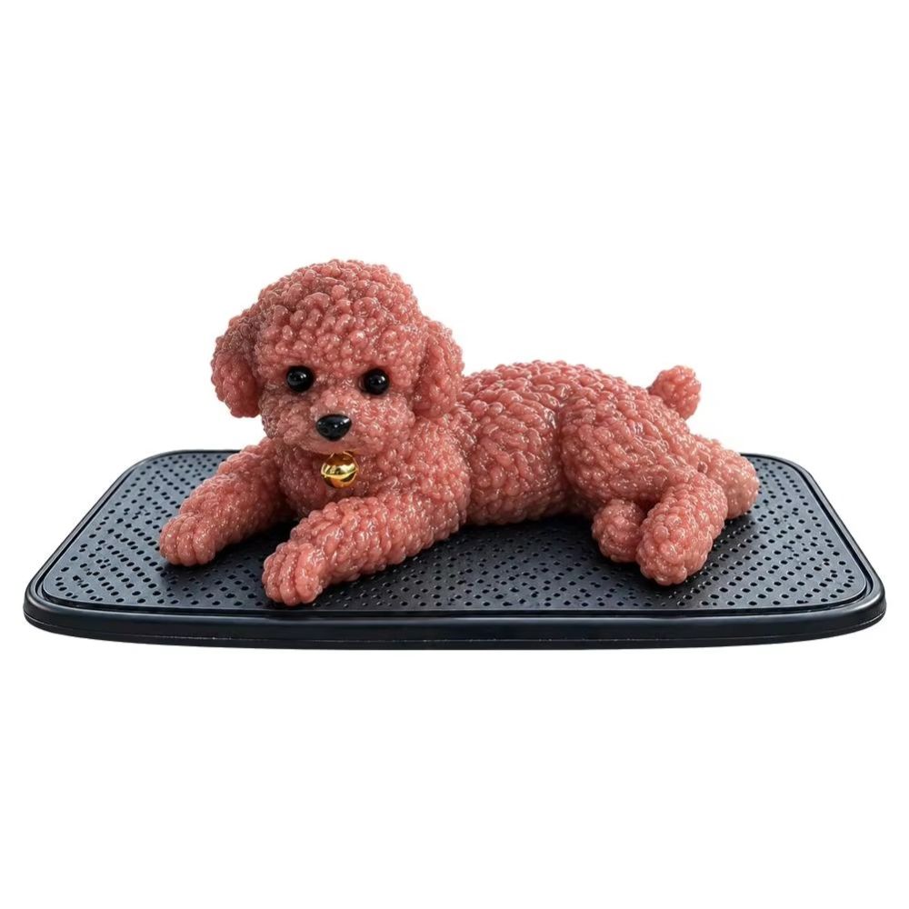 Simulation Pet Dog Squishy Toy Silicone Dog Toy Squeezable Ornament Center Console