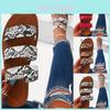 Stylish Women's Snakeskin Slippers Casual Flats Sandals Perfect For Summer Days