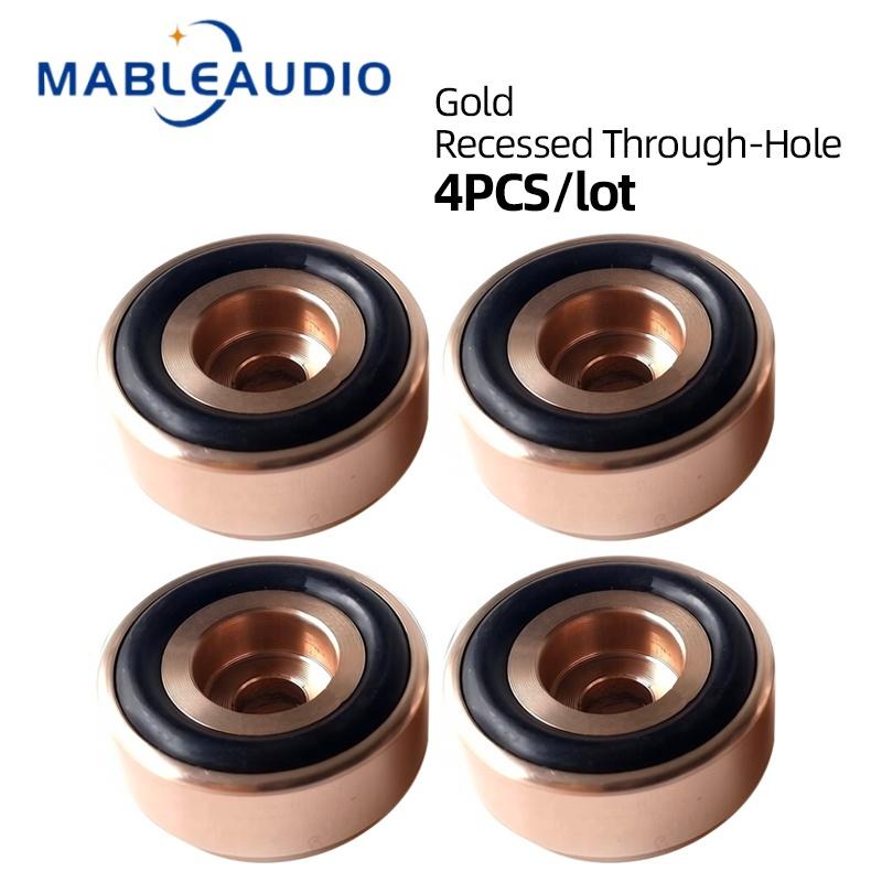 4PCS/set 20x10mm Aluminum Alloy Speaker Amplifier Feet Audio CD Player Computer Anti-Vibration Pads Amplifier AccessoriesGood Product