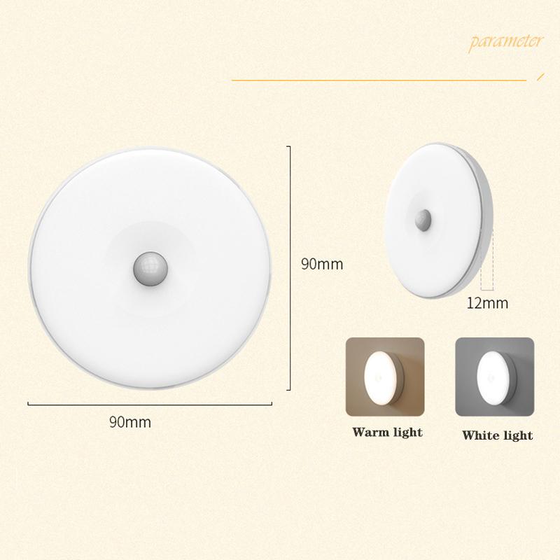 Motion Sensor Light Night Light LED Rechargeable Sensor Wireless Energy-Saving Bedroom Wall Cabinet Light Body Induction Lamp