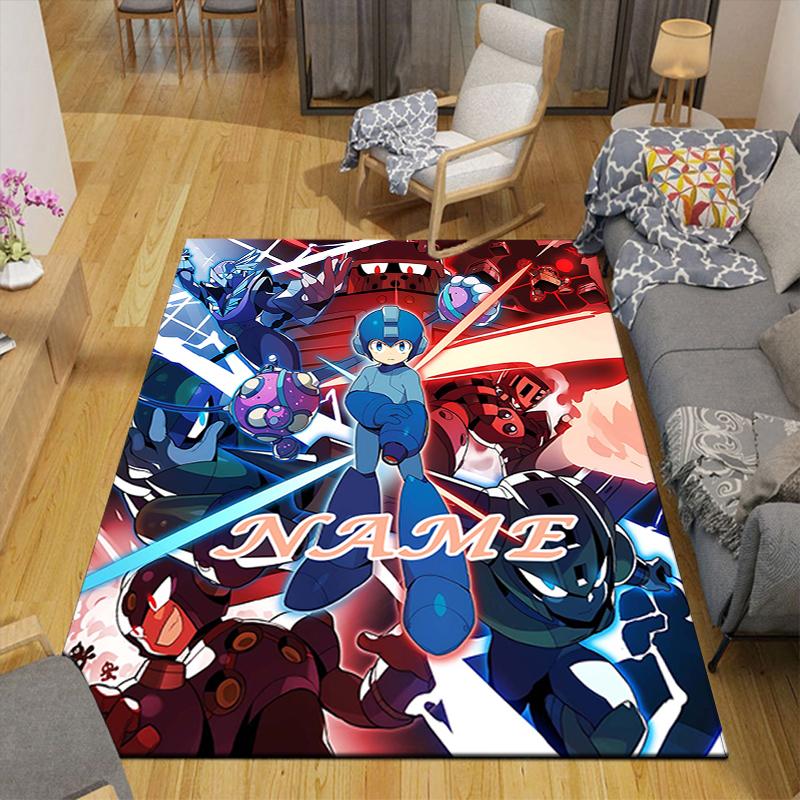 Custom 1Pc Mega Man Adventure Rug Office Carpet Indoor Outdoor Entrance Doormat Nonslip Soft And Comfortable Living Room D2915183