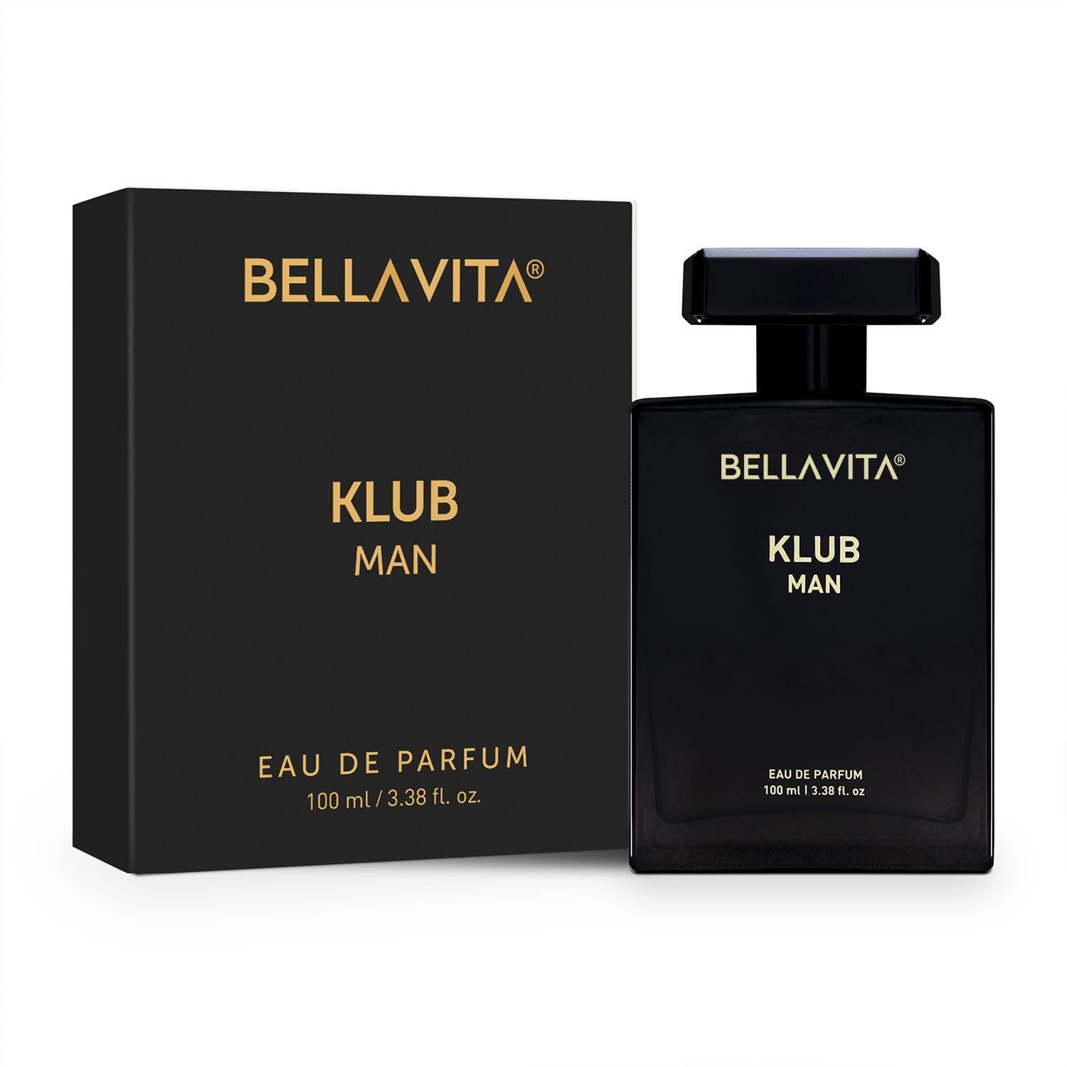 

Bella Vita Luxury KLUB | Long Lasting Eau De Parfum 100ml Perfume for Man | Lemon, Rose and Vanilla | Musky, Spicy and Woody Premium Fragrance for Men 100ML