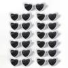 13PCS Cat Eye Glasses Heart-Shaped Plastic Frame Polycarbonate Decorative Vintage Included for Party Wedding Music Festival