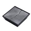 Charcoal Burnt Black Square Teapot Holder Water Storage Dry Brewing Table Tea Tray Jian Shui Zen Style Solid Wood