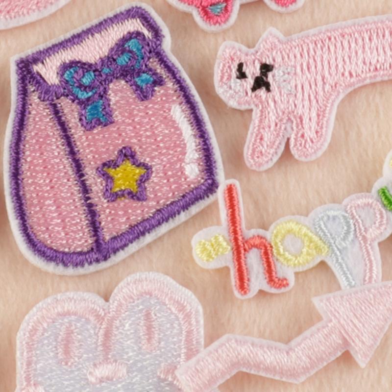 11 Pcs Suitcase Embroidered Patches Cats Iron on Patches Rabbits Repair Patches Sewing on Applique Patches for Bag
