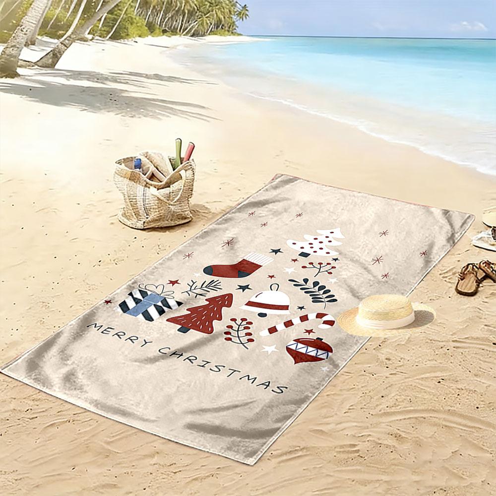 Christmas Tree and Holiday Decor A must-have beach towel for beach travel