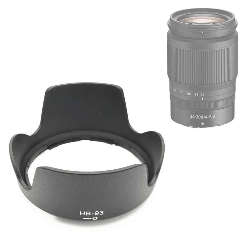 HB93 Bayonets Lens Hood Sunshade Cover replace HB-93 for Nikon Nikkor Z 24-200mm f/4-6.3 VR 24-200 mm F4-6.3