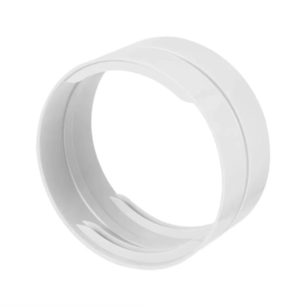 White Polypropylene Exhaust Duct Extension Exhaust Duct Coupling Adapter  Vent Pipe Compatible