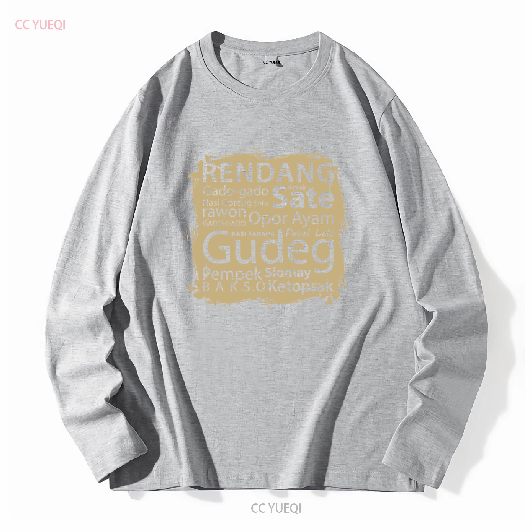 ZheXiong TEE Nieuw Beperkt Top Favoriet Indonesi&euml; Eten Indonesische Liefhebbers T-shirt vintage Gewassen Uitgerekt mode Veelzijdig Licht Zacht 2XL