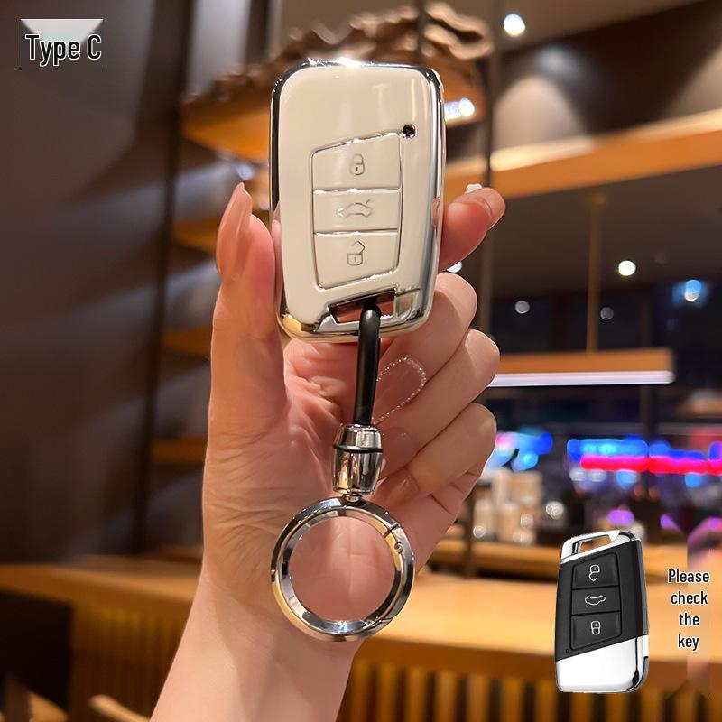Volkswagen Key Case for 2023 Sagitar, Lavida, Bora, Polo, Tayron X, Tiguan L