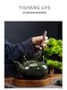 Jian Zhan Tianmu Glaze Ceramic Teapot, Large-Capacity Single-Handle Gongfu Tea Brewer