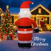 3.94FT Inflatable Santa Claus Candy Cane Toy Xmas Yard Decoration Festive Gift LED Lit Christmas Supplies Home Decor Ornament