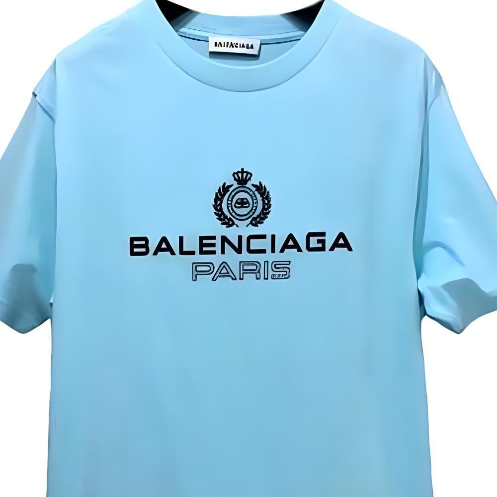 Balenciaga SS21 T Shirt Women's Blue 594599TGV601468