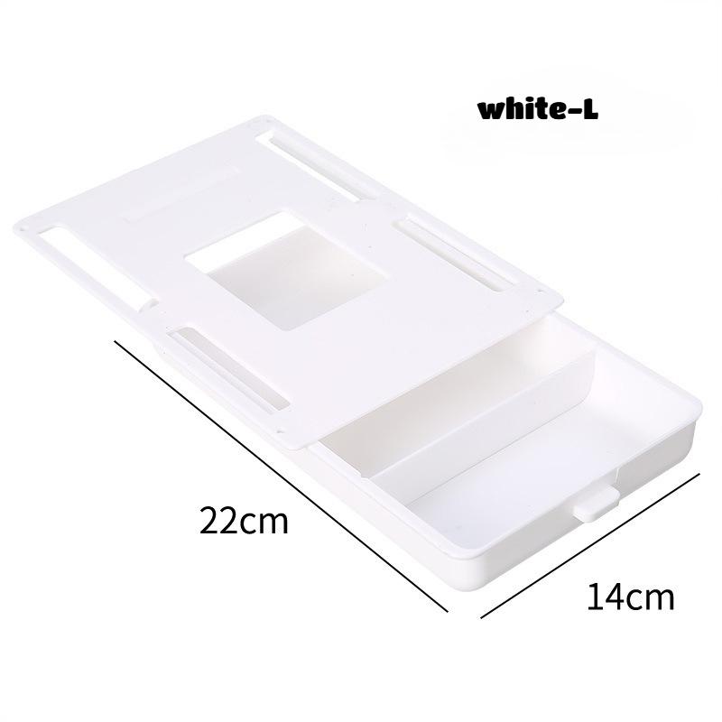 Creative Self-Adhesive Mini Hidden Drawer Under The Table/desk - Girl's Cosmetic & Stationery Organizer Saving-space Storage Box