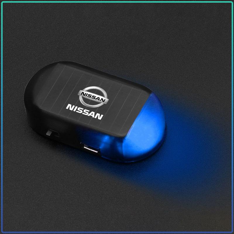LED Solar Powered Fake Security Light Simulated Car Led Warning Light For Nissan Qashqai X J10 J11 Trail Tiida Teana Skyline Juke X-trail Almera