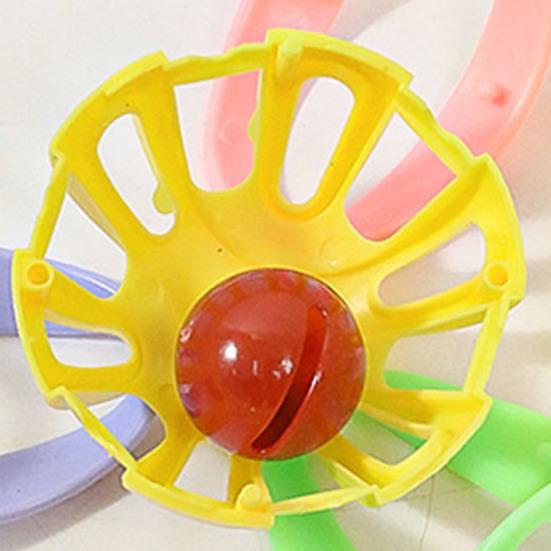 Yousheng 4Pcs Cat Bell Ball Toys Colorful Jingle Balls Cat Interactive Play Toy Hollow Ball with Bell Toy for Indoor Kittens Pounce Chasing Solo