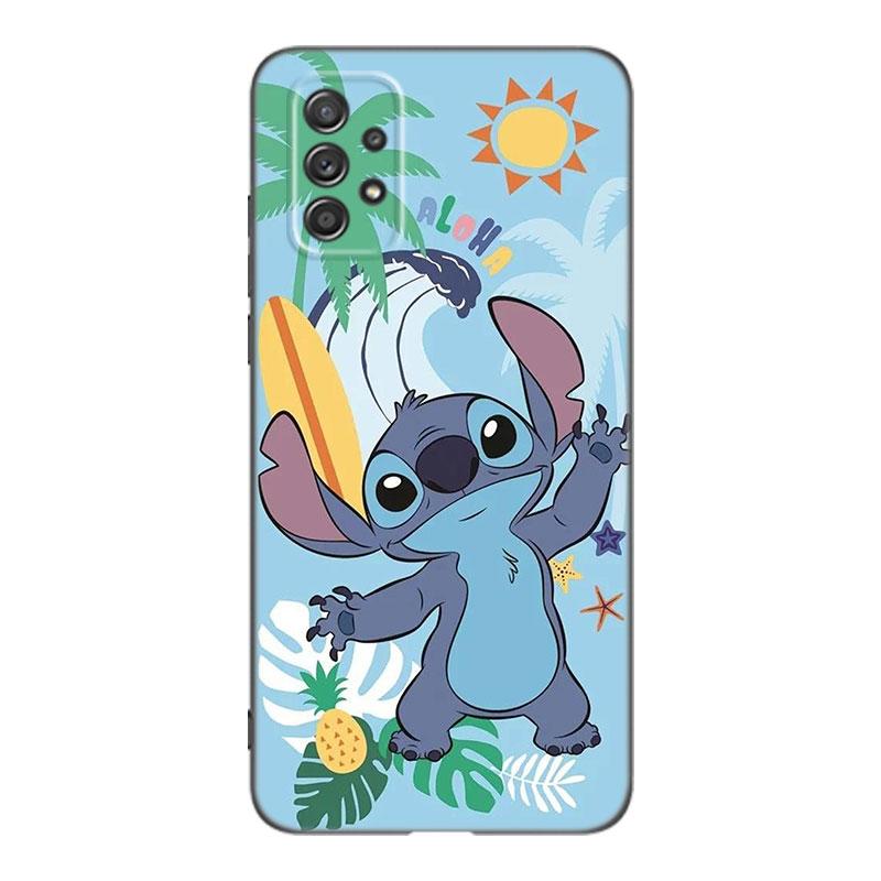Cute S-Stitch Ohana Phone Case For Samsung A13 A22 A24 A32 A23 A25 A34 A35 A52S A53 A54 A55 A73 A12 A14 A15 A31 A33 A50 A51 A72