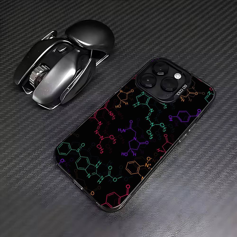 

Чехол для телефона с изображением науки, биологии, химии для iPhone 17, 16, 15, 14, 13, 12, 11 Plus, Pro Max, цветной, посеребренная внутренняя крышка iPhone17
