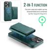 MAGKING K2 Series For iPhone 14 Pro Case Compatible with MagSafe PC+TPU+PU Leather RFID Blocking Phone Cover with Wallet