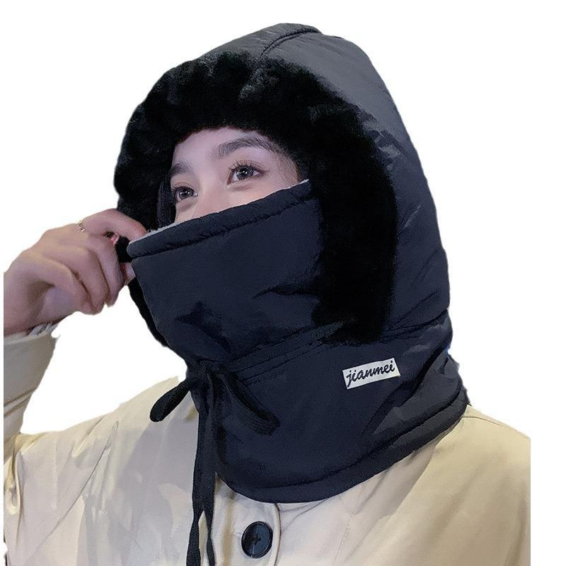 Northeast Fleece-Lined Warm Earflap Lei Feng Hat Men's Outdoor Ski Hat Women's Cycling Windproof Snow Warm Hat