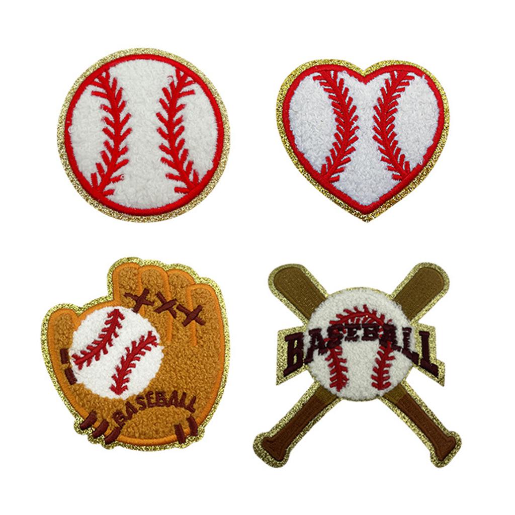 Softball Embroidered Iron on Patches Baseball Iron On Patches Sew on Patches Embroidery Applique Patches for Clothing