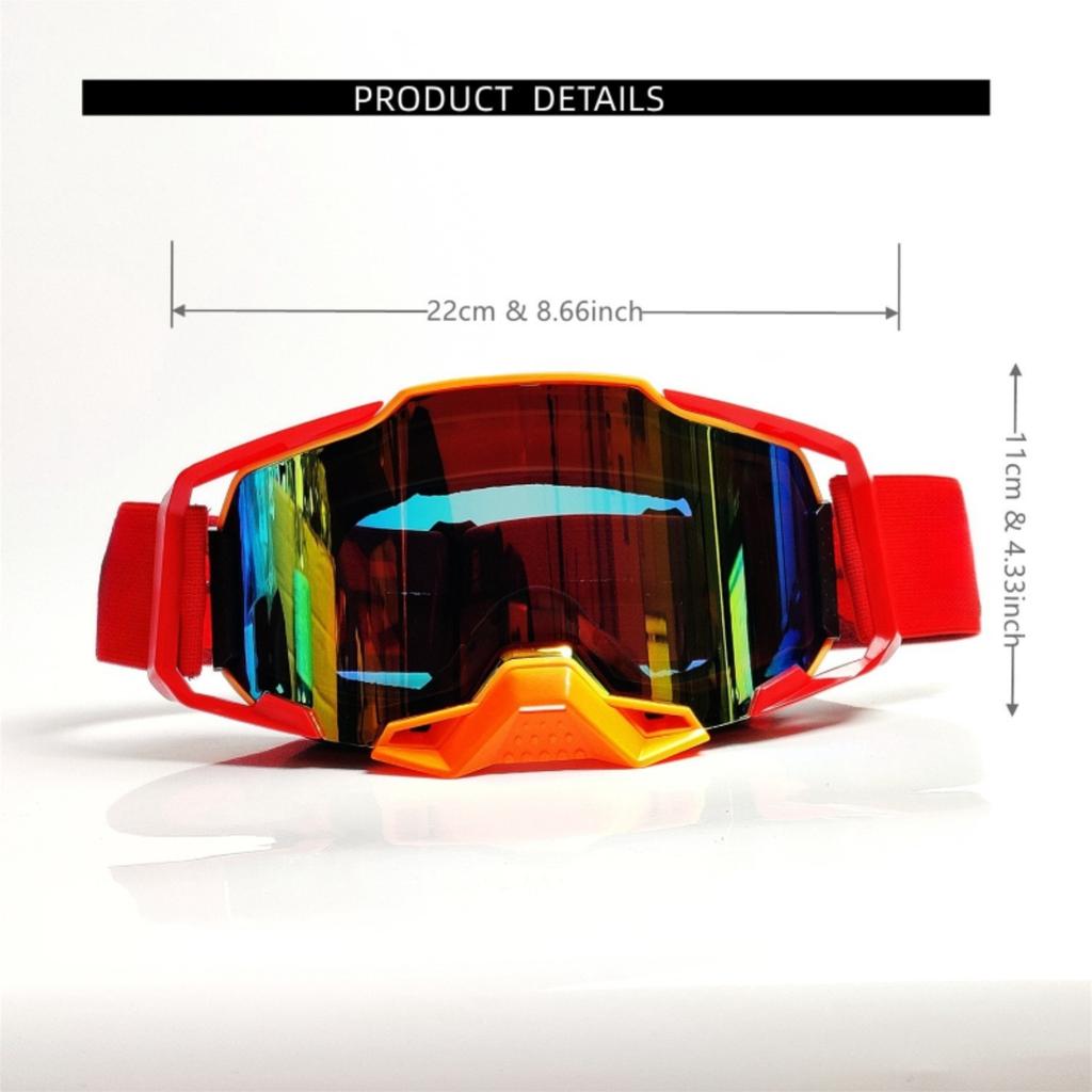 Quick replacement lens motorcycle goggles,anti fog lenses-off-road motorcycle ATV MX riding glasses,compatible with all helmets