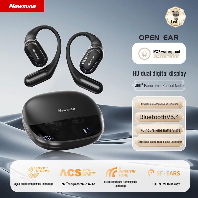 Newmine LY57 Open-Ear Bone Conduction Wireless Headphones