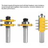 Grooving Milling Tool 1 4 Shank Alloy 3x High Abrasion Resistance Professional Cutter Tools
