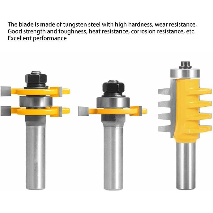 Grooving Milling Tool 1 4 Shank Alloy 3x High Abrasion Resistance Professional Cutter Tools