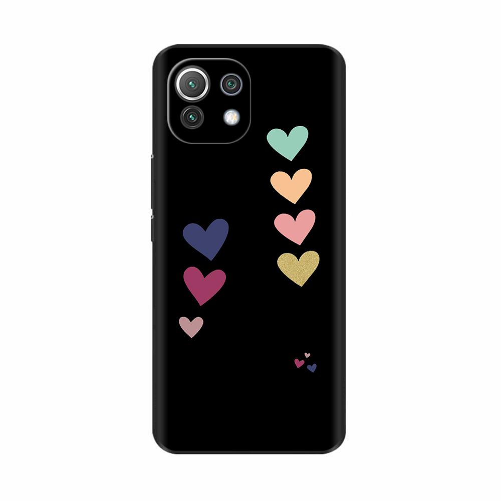 For Xiaomi Mi 11 Lite 5G NE Case Painted Soft Silicon Phone Back Cover For Xiomi Mi 11 Lite Case Mi 11 Lite Mi11 11i Shell Cover