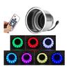 Portabicchieri con Telecomando 14 LED RGB Acciaio Inossidabile Barche Marine Rimorchio