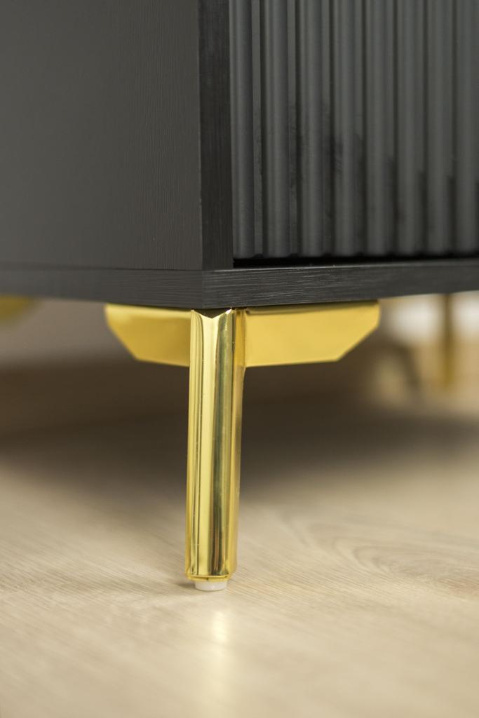Anchor Loft furniture leg, gold chrome, height 15 cm