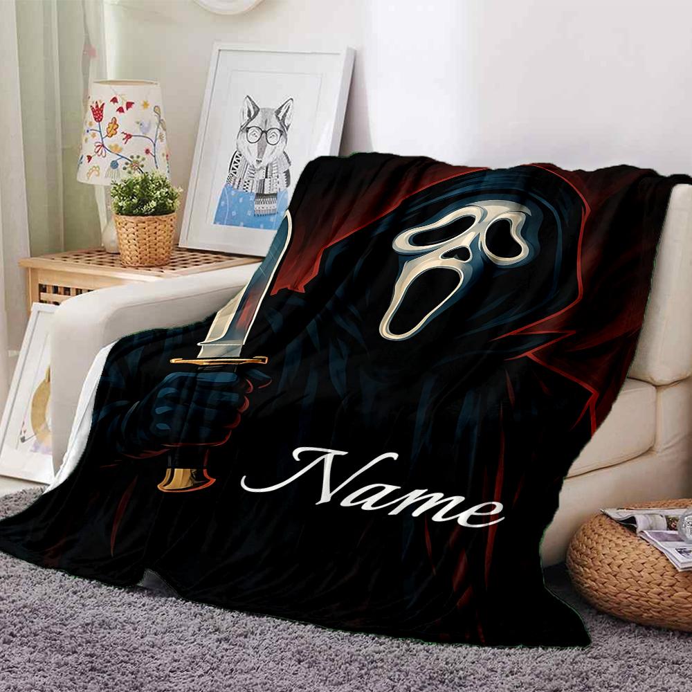 Custom Name Five Nights Freddy's Party Blanket for Couch & Bed, Plush Cozy Fuzzy Blanket Super Soft & Warm Blankets for Fall and Winter. 0908137