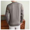 Men S Thick Knit Sweater Business Casual Long Sleeve Crew Neck Pullover